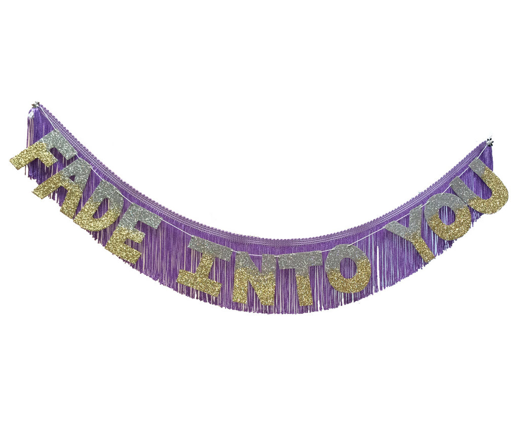Fade Into you Glittering Fringe Banner by FUN CULT