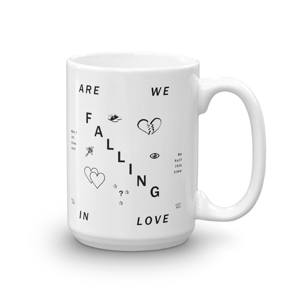 are we falling in love graphic twin peaks coffee mug tea by fun cult