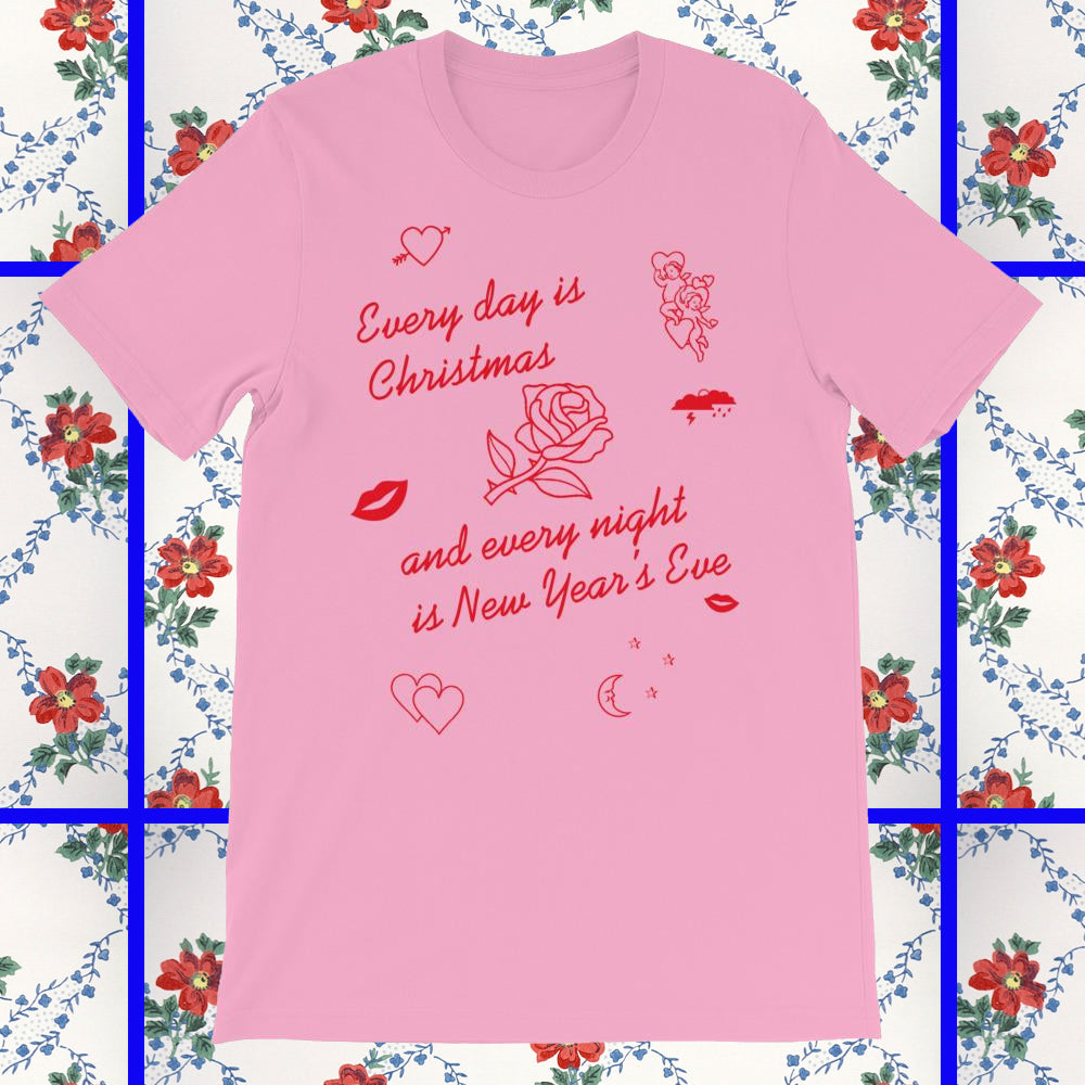 pink and red sade inspired sweetest taboo t-shirt